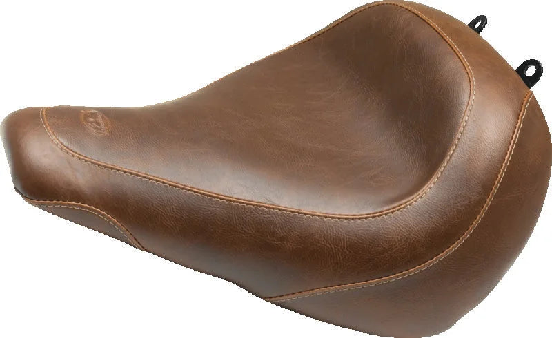 Mustang 18-21 Harley Fat Boy Wide Tripper Solo Seat - Brown - Main Product View
