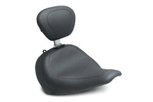 Load image into Gallery viewer, Mustang 18-21 Harley Fat Boy Wide Tripper Solo Seat w/Driver Backrest - Black - Main Product View