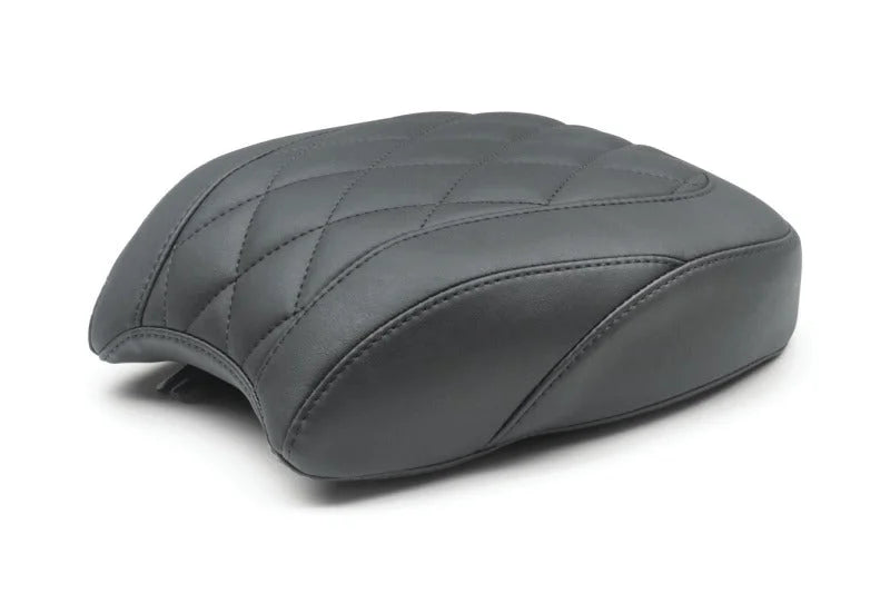 Mustang 18-21 Harley Heritage Classic, Deluxe Wide Tripper Passenger Seat Diamond Stitch - Black - Main Product View