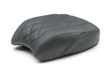 Load image into Gallery viewer, Mustang 18-21 Harley Heritage Classic, Deluxe Wide Tripper Passenger Seat Diamond Stitch - Black - Main Product View