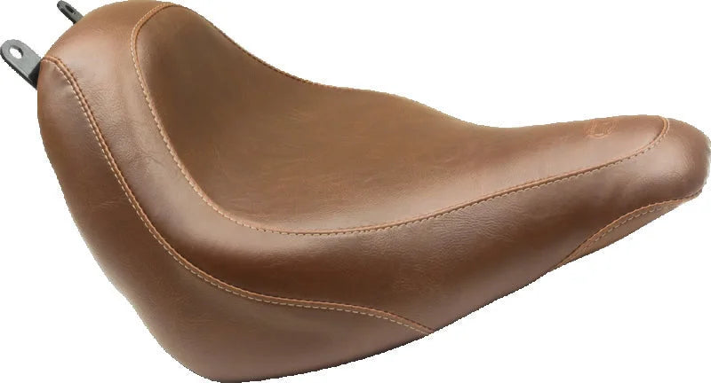 Mustang 18-21 Harley Heritage Classic, Deluxe Wide Tripper Solo Seat - Brown - Main Product View