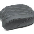 Load image into Gallery viewer, Mustang 18-21 Harley Low Rider, Sport Glide Wide Tripper Passenger Seat Diamond Stitch - Black - Side View