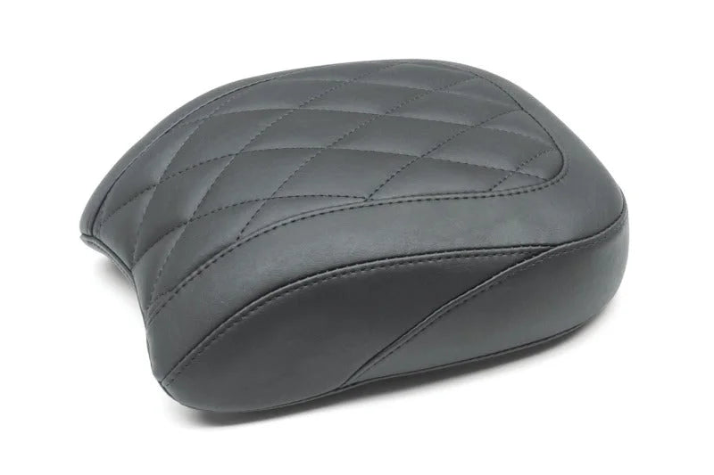 Mustang 18-21 Harley Low Rider, Sport Glide Wide Tripper Passenger Seat Diamond Stitch - Black - Side View