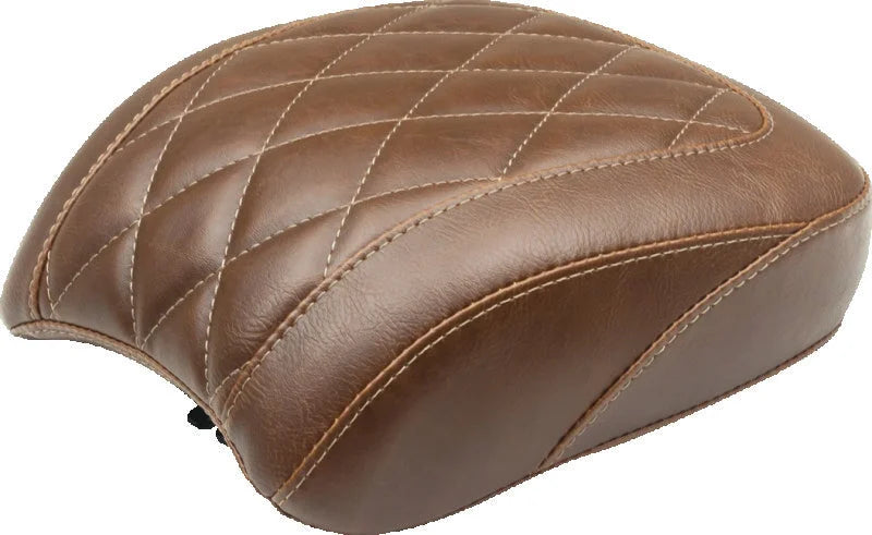 Mustang 18-21 Harley Low Rider, Sport Glide Wide Tripper Passenger Seat Diamond Stitch - Brown - Main Product View