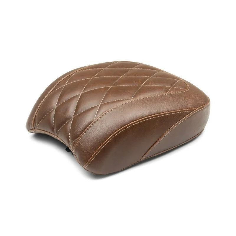 Mustang 18-21 Harley Low Rider, Sport Glide Wide Tripper Passenger Seat Diamond Stitch - Brown - Side View