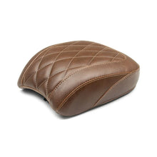 Load image into Gallery viewer, Mustang 18-21 Harley Low Rider, Sport Glide Wide Tripper Passenger Seat Diamond Stitch - Brown - Side View