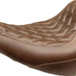 Load image into Gallery viewer, Mustang 18-21 Harley Low Rider, Sport Glide Wide Tripper Solo Seat Diamond Stitch - Brown - Main Product View