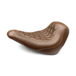 Load image into Gallery viewer, Mustang 18-21 Harley Low Rider, Sport Glide Wide Tripper Solo Seat Diamond Stitch - Brown - Side View