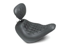 Load image into Gallery viewer, Mustang 18-21 Harley Low Rider, Sport Glide Wide Tripper Solo Seat w/DBR Diamond Stitch - Black - Main Product View