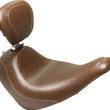 Load image into Gallery viewer, Mustang 18-21 Harley Low Rider, Sport Glide Wide Tripper Solo Seat w/Driver Backrest - Brown - Side View
