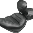 Load image into Gallery viewer, Mustang 18-21 Harley Softail Slim Standard Touring Solo Seat w/Driver Backrest - Black - Main Product View