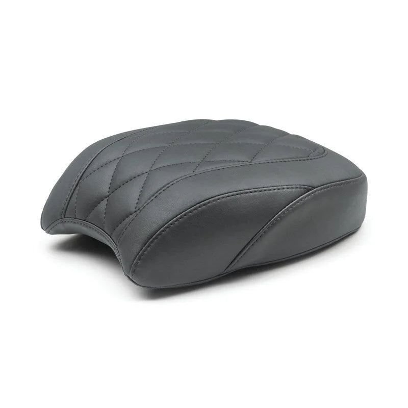 Mustang 18-21 Harley Softail Slim Wide Tripper Passenger Seat Diamond Stitch - Black - Side View