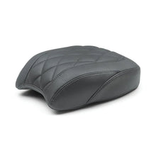 Load image into Gallery viewer, Mustang 18-21 Harley Softail Slim Wide Tripper Passenger Seat Diamond Stitch - Black - Side View