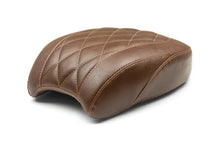 Load image into Gallery viewer, Mustang 18-21 Harley Softail Slim Wide Tripper Passenger Seat Diamond Stitch - Brown - Main Product View