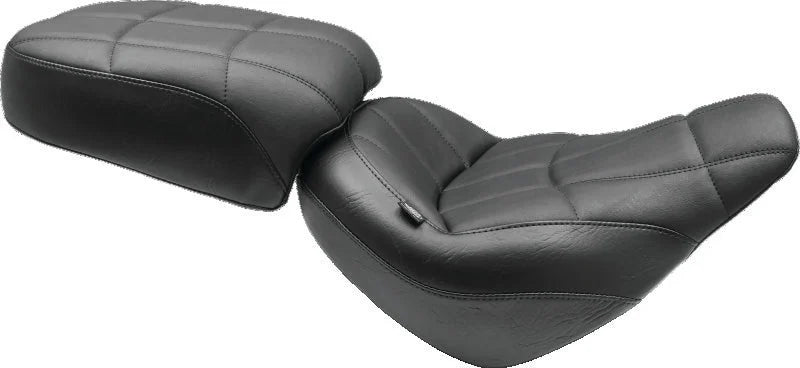 Mustang 18-21 Harley Street Bob Standard Touring Solo Seat Cube - Black - Main Product View