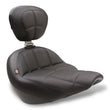 Load image into Gallery viewer, Mustang 18-21 Harley Street Bob Standard Touring Solo Seat w/Driver Backrest - Black
