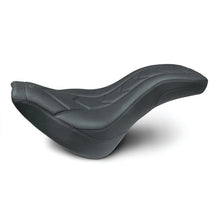 Load image into Gallery viewer, Mustang 18-21 Harley Street Bob Tripper Fastback 1PC Seat Chevron - Black - Side View