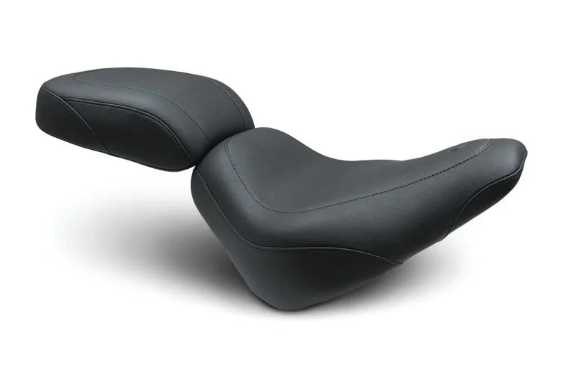 Mustang 18-21 Harley Street Bob Wide Tripper Passenger Seat - Black - Side View