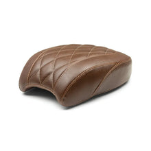 Load image into Gallery viewer, Mustang 18-21 Harley Street Bob Wide Tripper Passenger Seat Diamond Stitch - Brown - Side View