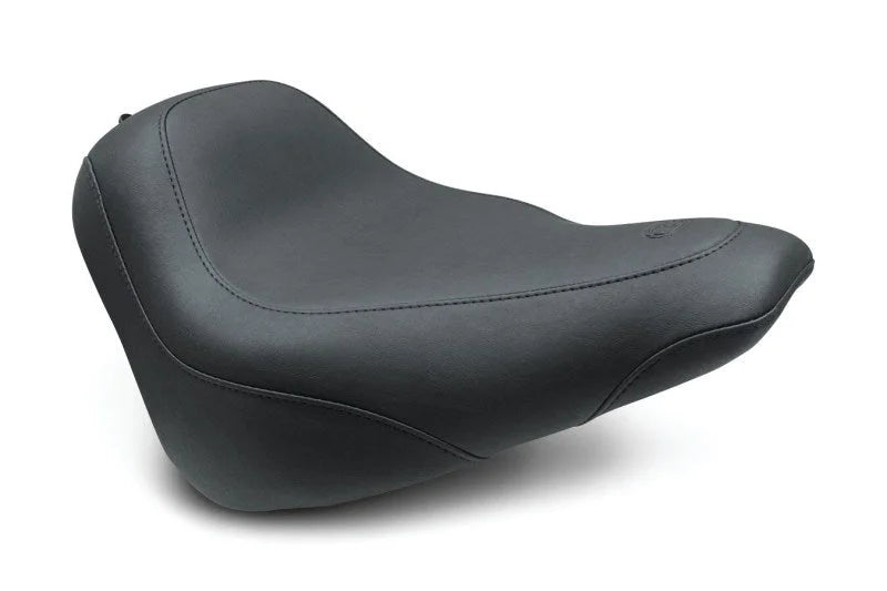 Mustang 18-21 Harley Street Bob Wide Tripper Solo Seat - Black - Side View