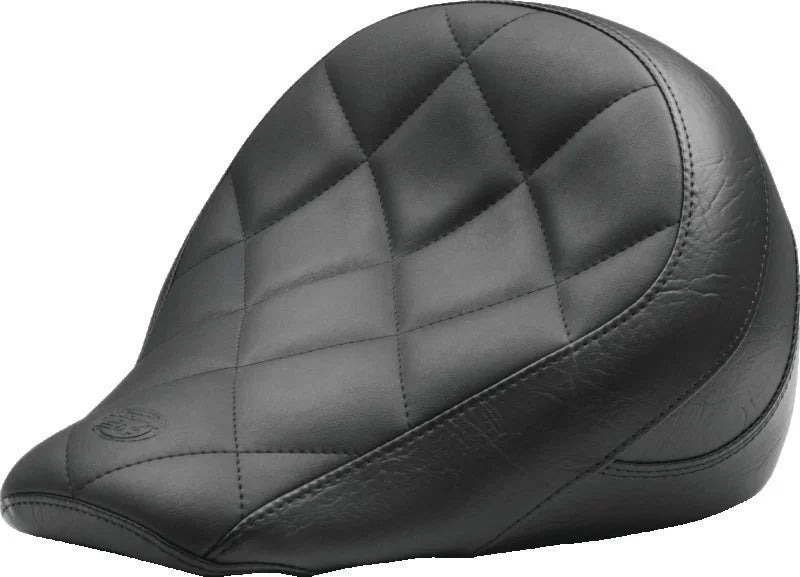Mustang 18-21 Indian Scout Bobber Standard Touring Solo Seat Diamond Stitch - Black - Main Product View