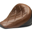 Load image into Gallery viewer, Mustang 18-21 Indian Scout Bobber Standard Touring Solo Seat Diamond Stitch - Brown - Side View