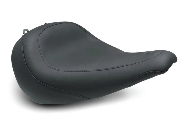 Mustang 18-23 Harley Fat Boy Wide Tripper Solo Seat - Black - Side View