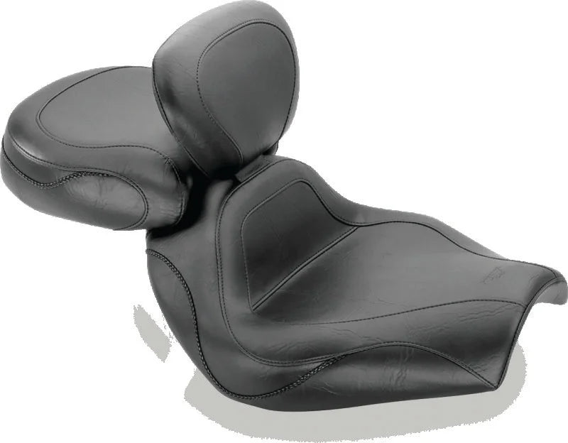 Mustang 2004 Kawasaki VZ1600 Marauder,04 Blvd,05 M95 Sport Touring 2PC Seat w/ DBR - Black - Main Product View