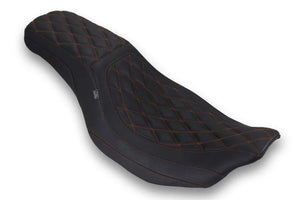 Mustang 23-25 HD Dble Diamond Low Squareback CVO Road Glide (ST), Rd Glide and Str Glide Black/MO