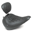 Load image into Gallery viewer, Mustang 23-25 Harley Breakout Wide Tripper Solo with backrest Black