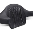 Load image into Gallery viewer, Mustang 23-25 Harley CVO Road Glide (ST) Deluxe Diamond Ext Arm Wrap-around Backrest Black