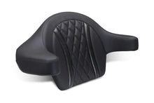 Load image into Gallery viewer, Mustang 23-25 Harley CVO Road Glide (ST) Deluxe Diamond Ext Arm Wrap-around Backrest Black