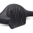 Load image into Gallery viewer, Mustang 23-25 Harley CVO Road Glide (ST) Deluxe Diamond Ext Arm Wrap-around Backrest Black