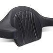 Load image into Gallery viewer, Mustang 23-25 Harley CVO Road Glide (ST) Deluxe Diamond Ext Arm Wrap-around Backrest Black