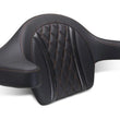 Load image into Gallery viewer, Mustang 23-25 Harley CVO Road Glide (ST) Deluxe Diamond Ext Arm Wrap-around Backrest Black