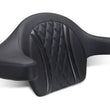 Load image into Gallery viewer, Mustang 23-25 Harley CVO Road Glide (ST) Deluxe Diamond Ext Arm Wrap-around Backrest Black