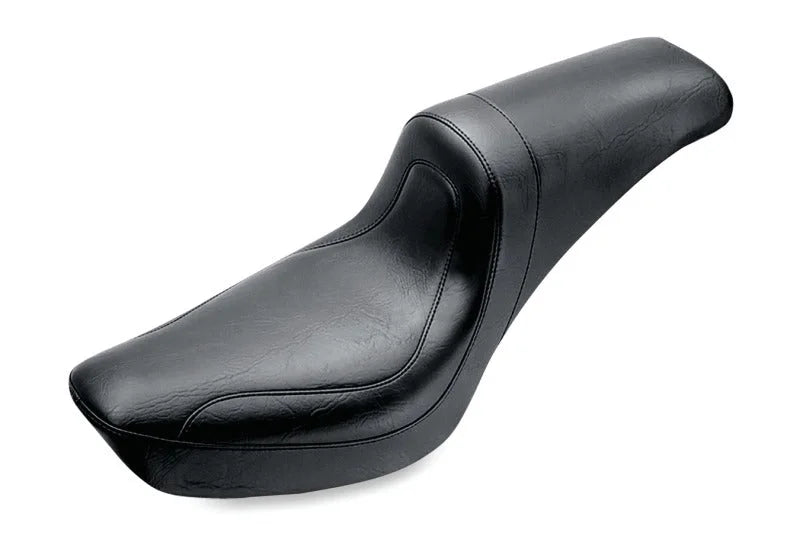 Mustang 58-84 Harley FX/FL Fastback 1PC Seat - Black - Main Product View