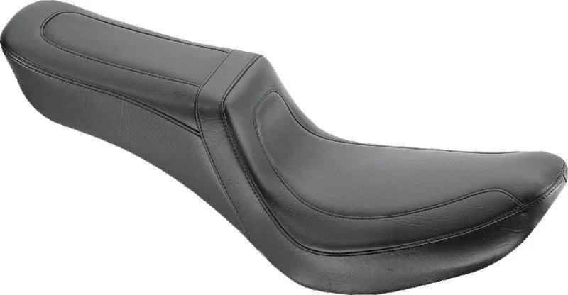 Mustang 58-84 Harley FX/FL Squareback 1PC Seat - Black - Main Product View