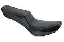 Load image into Gallery viewer, Mustang 58-84 Harley FX/FL Squareback 1PC Seat - Black - Side View
