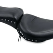 Load image into Gallery viewer, Mustang 58-84 Harley FX/FL Standard Touring 1PC Seat w/Studs - Black - Main Product View