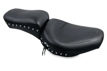 Load image into Gallery viewer, Mustang 58-84 Harley FX/FL Standard Touring 1PC Seat w/Studs - Black - Main Product View