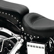 Load image into Gallery viewer, Mustang 58-84 Harley FX/FL Standard Touring 1PC Seat w/Studs - Black - Side View