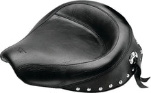 Load image into Gallery viewer, Mustang 58-84 Harley FX/FL Wide Touring Solo Seat w/Studs- Black - Main Product View