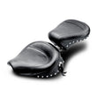 Load image into Gallery viewer, Mustang 58-84 Harley FX/FL Wide Touring Solo Seat w/Studs- Black - Side View