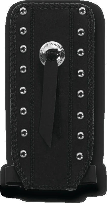 Mustang 80-07 Harley Early FLH Touring Accessories Tank Bib w/Studs- Black - Main Product View