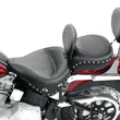 Load image into Gallery viewer, Mustang 80-07 Harley Early FLH Touring Accessories Tank Bib w/Studs- Black - Side View