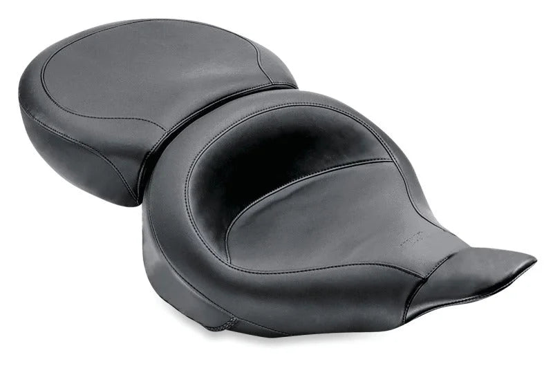 Mustang 80-88 Harley Electra Glide Std, Tour Glide Wide Touring 1PC Seat - Black - Side View