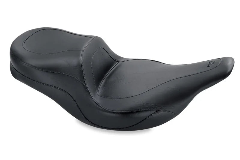 Mustang 80-88 Harley Electra Glide & Tour Glide Sport Touring 1PC Seat - Black - Side View
