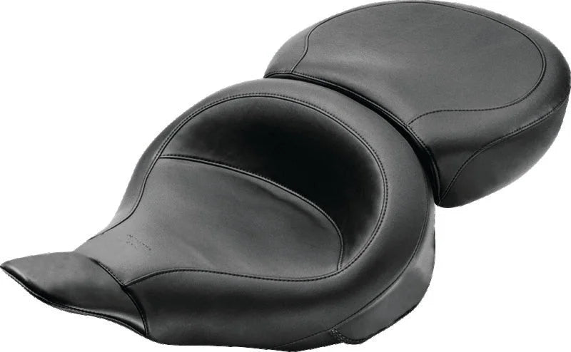 Mustang 80-88 Harley Electra Glide & Tour Glide Wide Touring 1PC Seat - Black - Side View
