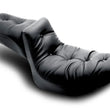 Load image into Gallery viewer, Mustang 82-00 Harley FXR 2PC Seat Regal - Black - Main Product View